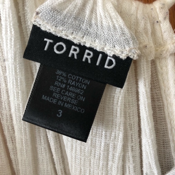 Torrid Embroidered Flowy Top - Picture 3 of 3